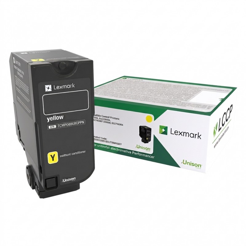 Tóner Lexmark 74C4SY0 Amarillo