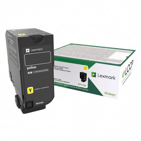 Tóner Lexmark 74C4SY0 Amarillo