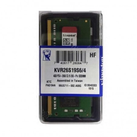 RAM KINGSTON 4GB 2666MHZ DDR4 SODIMM