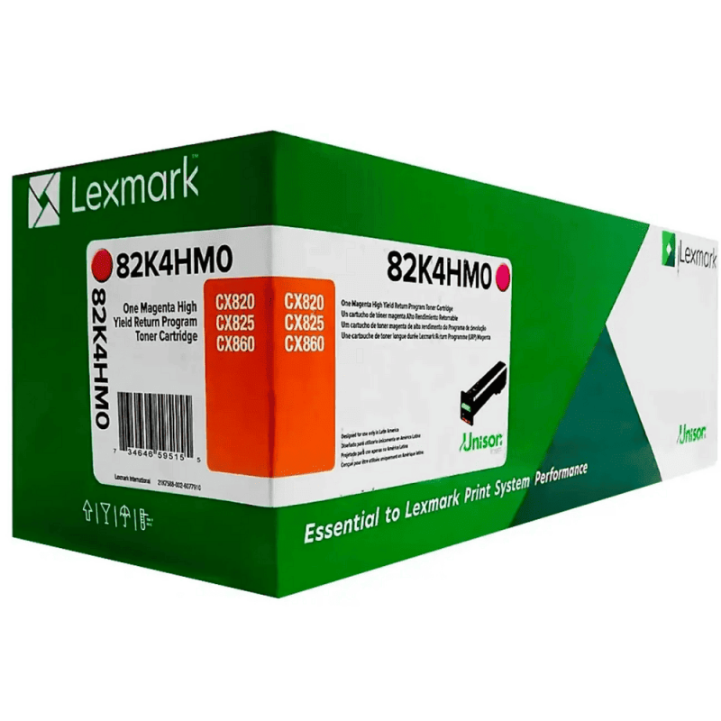 Tóner Lexmark 82K4HM0 Magenta Tóner Lexmark 82K4HM0 Magenta