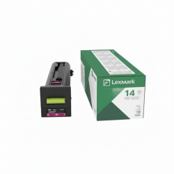 Tóner Lexmark 82K4XM0 Magenta_posterior lateral izquierda